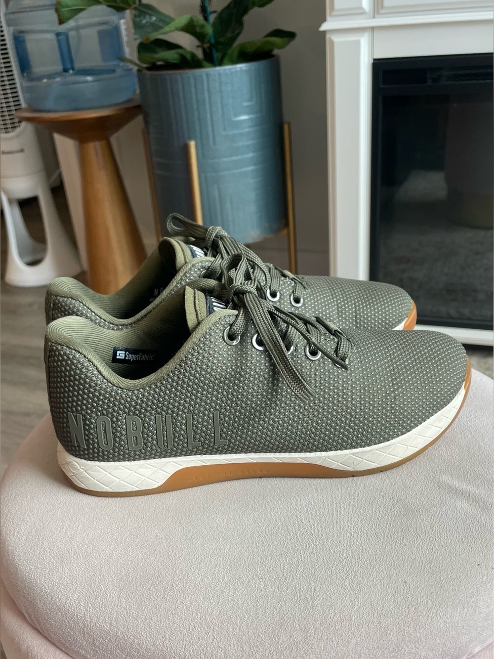 NOBULL Weightlifting Trainer Shoes in Olive Green